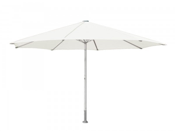 Weißer großer Sonnenschirm für den Spielplatz, den Garten, das Cafe und für Draußen