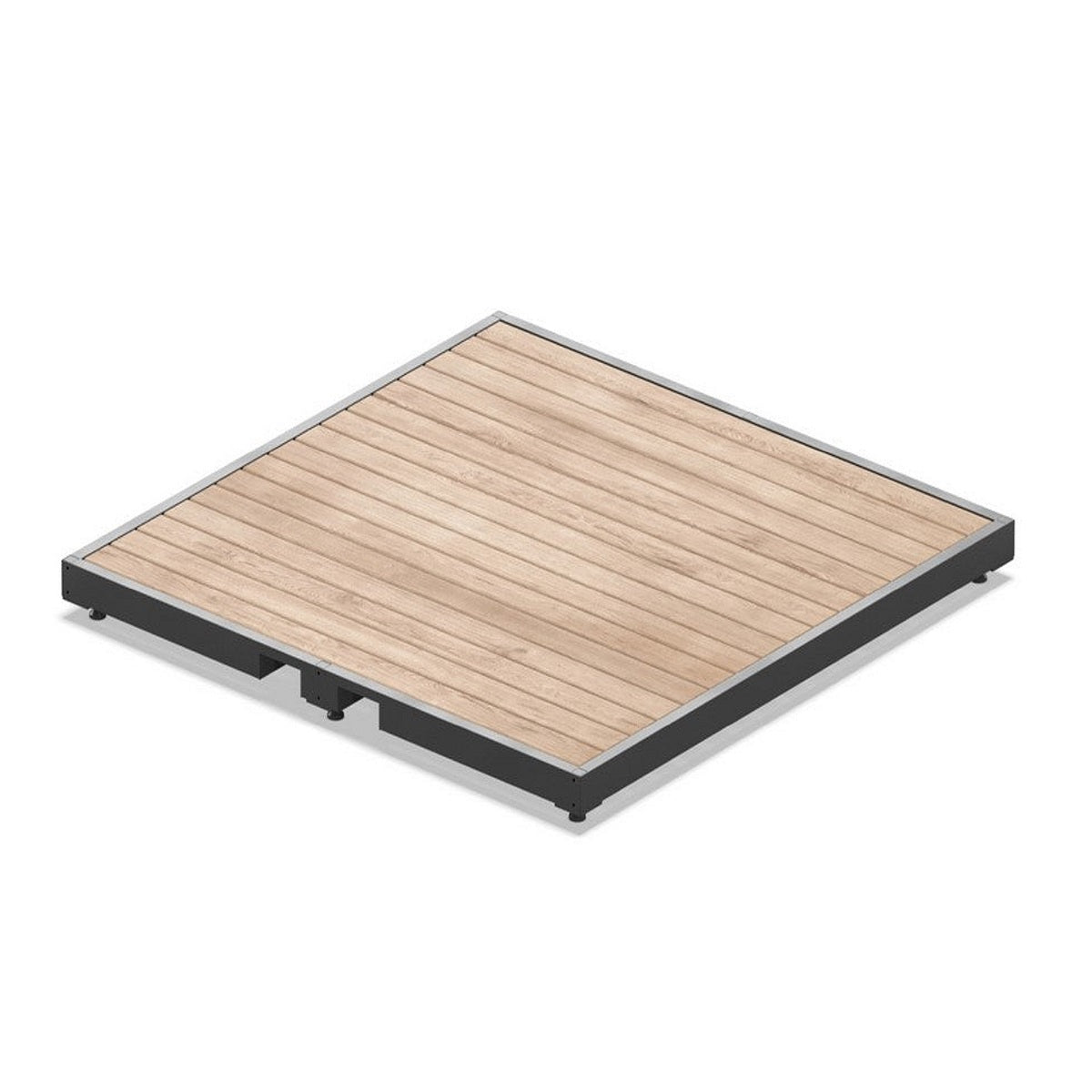 Die hochwertige PARKLET BASE ist das perfekte Untergestell für individuell bestückte urbane Sitzbereiche.