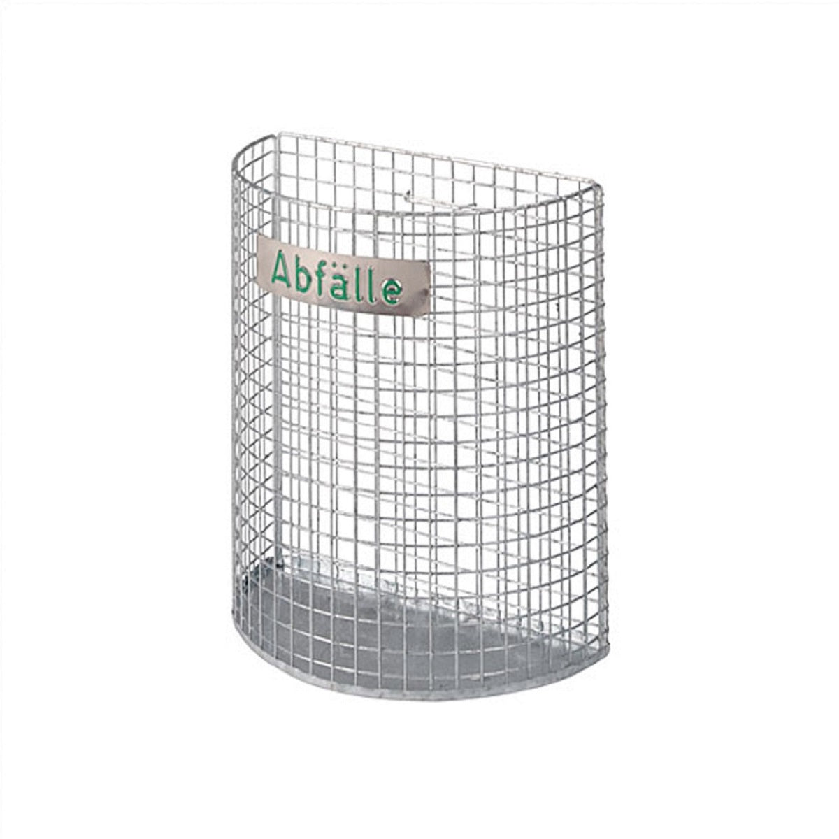 Abfallkorb Drahtgitter verz., H=43cm, D=21x40cm, ca. 27l