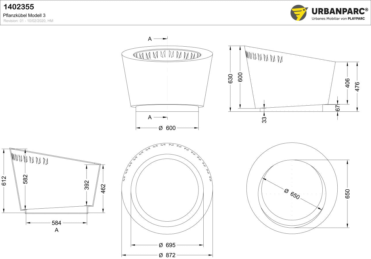 Produktzeichnung Planta 3