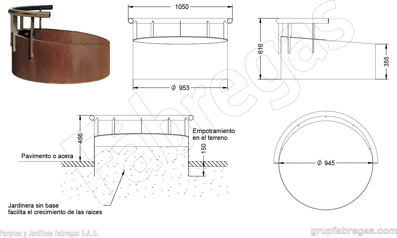Produktzeichnung Planta 5