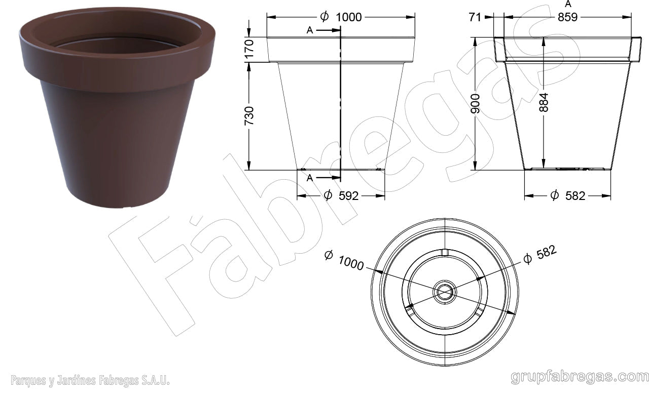 Produktzeichnung Planta 7L