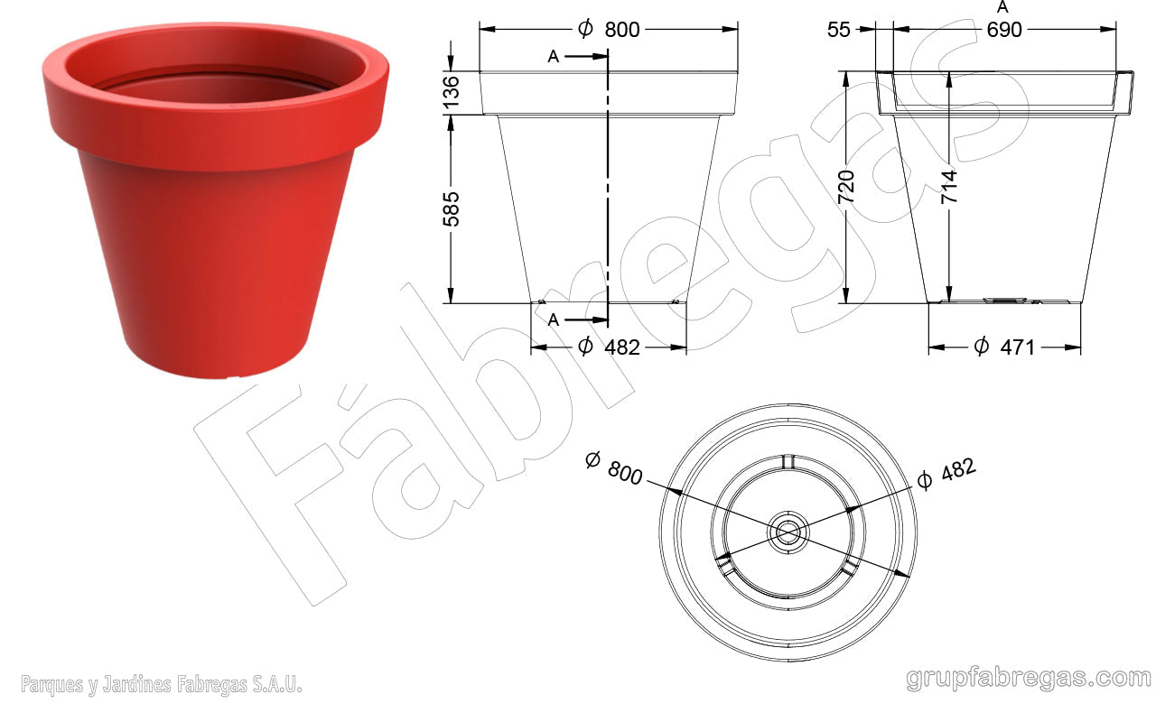 Produktzeichnung Planta 7s
