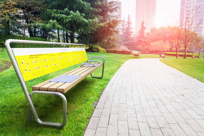 Fitnessbank zum trainieren im Park