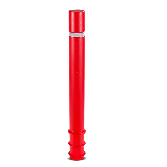 Roter reflektierender Poller aus Plastik mit einer Biegung bis zu 80 Grad für die Innenstadt