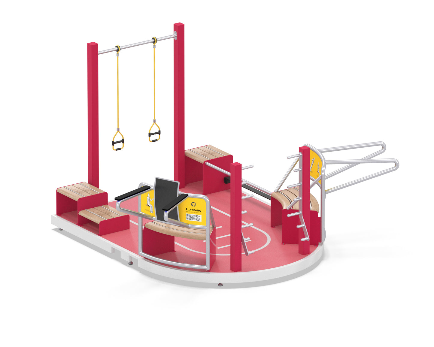 Mit einer flexiblen Ausstattung – von der Mini-Slackline über eine Low-Bar bis hin zu Push/Pull-Stationen – wird das Training zu einem besonderen Erlebnis.