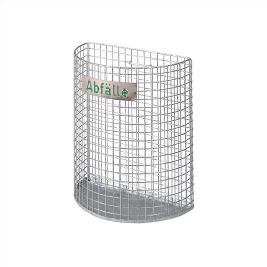 Abfallkorb Drahtgitter verz., H=43cm, D=21x40cm, ca. 27l