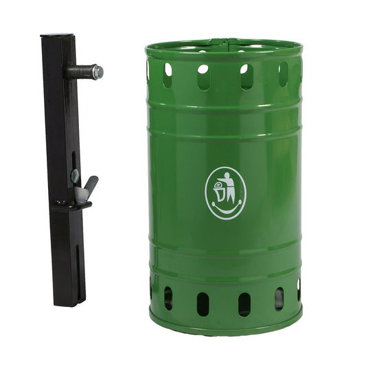 Abfallbehälter Typ 1, verz. & pulverb., mit Wandhalterung, ca. 20 L.